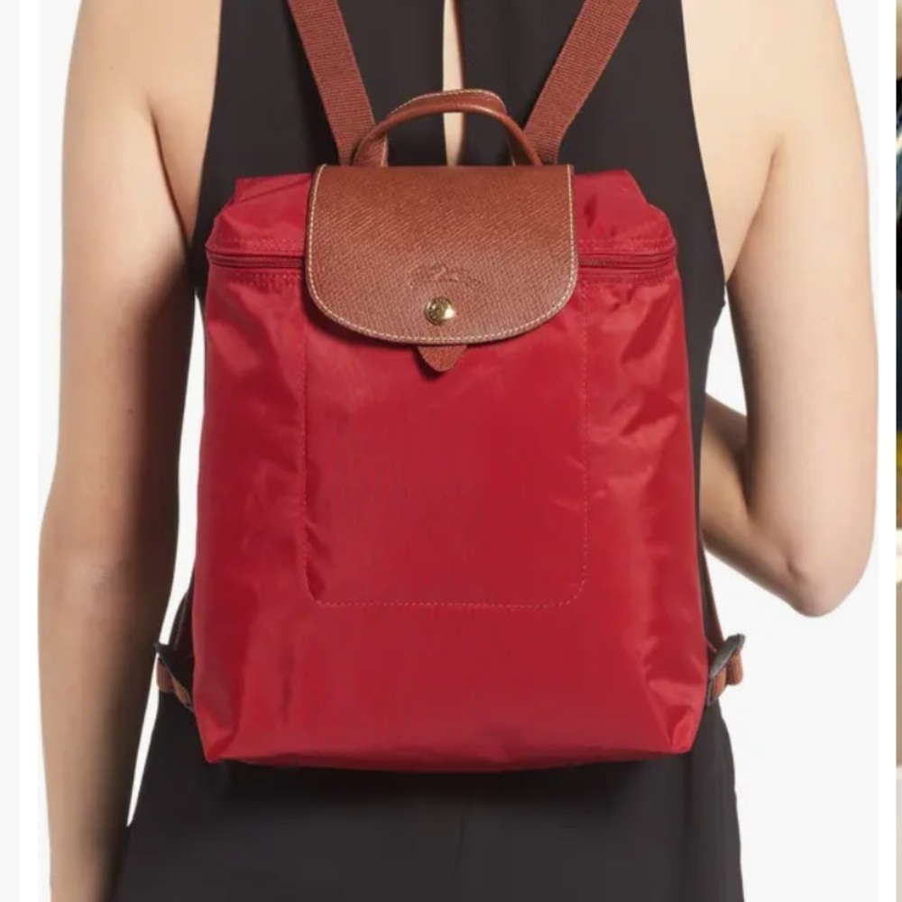 Le Pliage Nylon Canvas Backpack RED longchamp